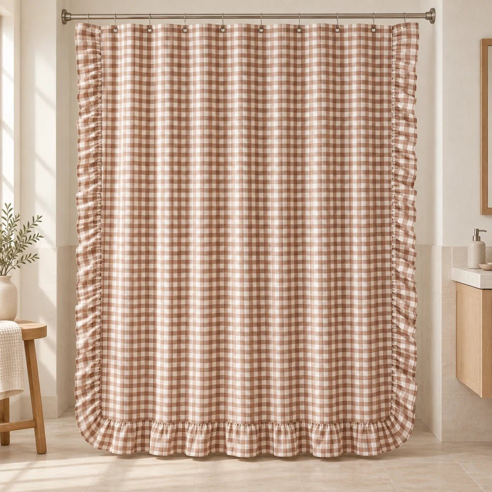 Luxgrove Maren Linen Blend Shower Curtain - Luxgrove