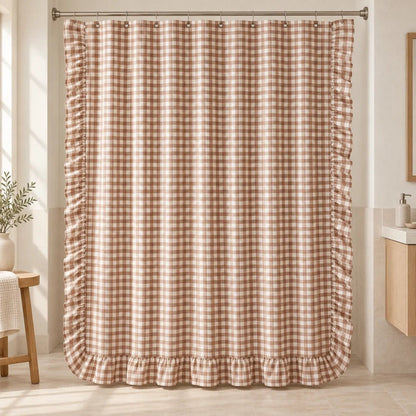 Luxgrove Maren Linen Blend Shower Curtain - Luxgrove
