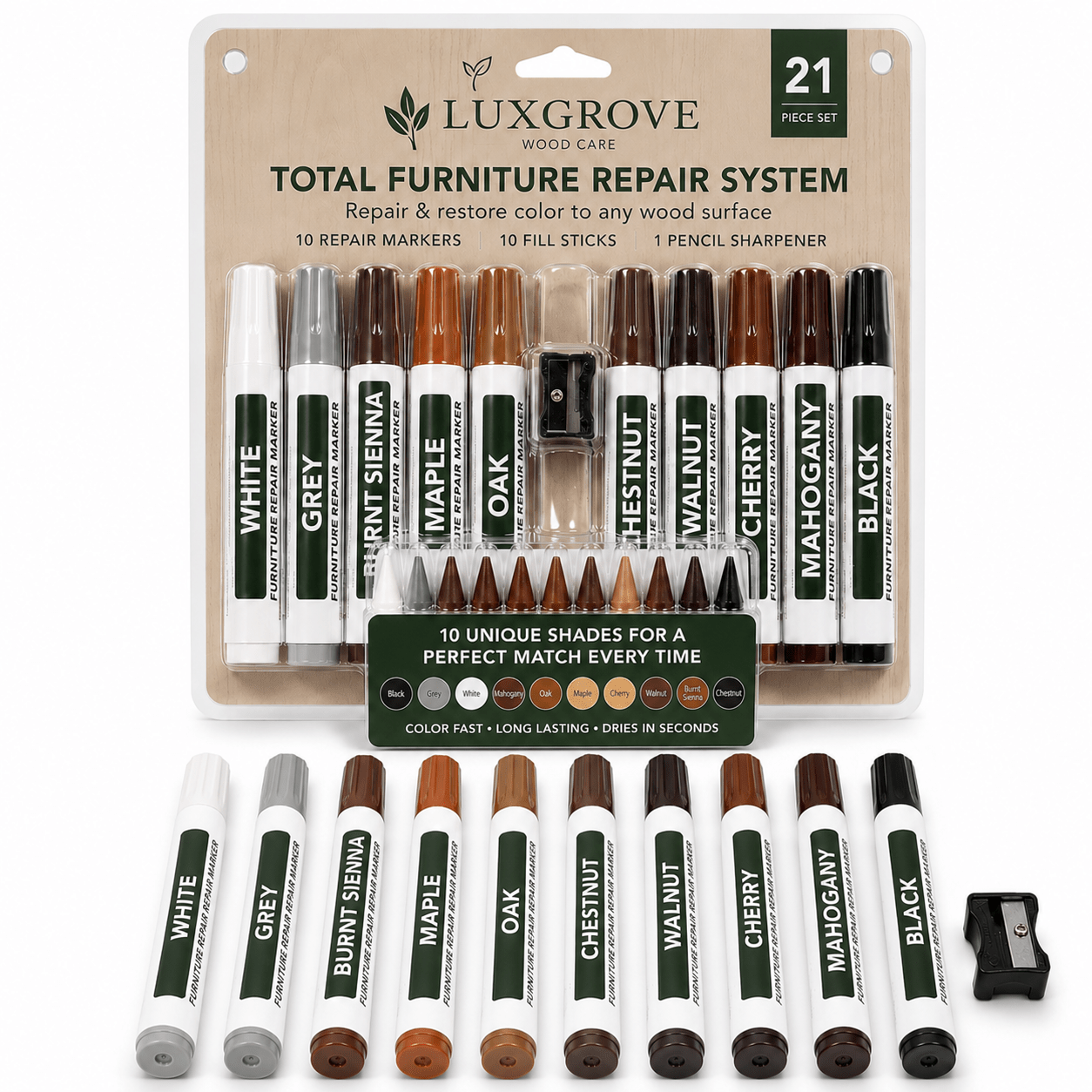 Luxgrove™ Scratch Markers - Fix Scratches, Scuffs & Worn Edges In Seconds - Luxgrove