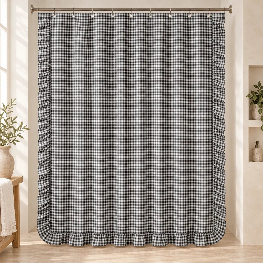 Luxgrove Maren Linen Blend Shower Curtain - Luxgrove