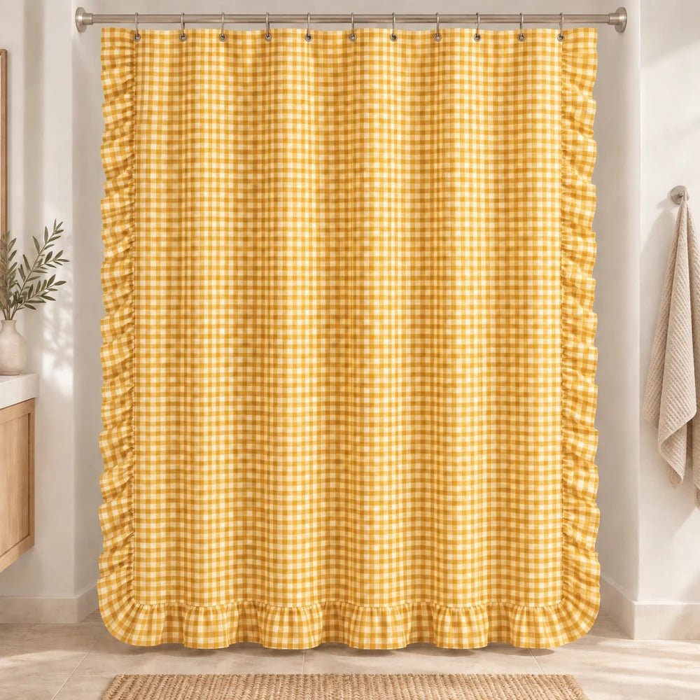 Luxgrove Maren Linen Blend Shower Curtain - Luxgrove