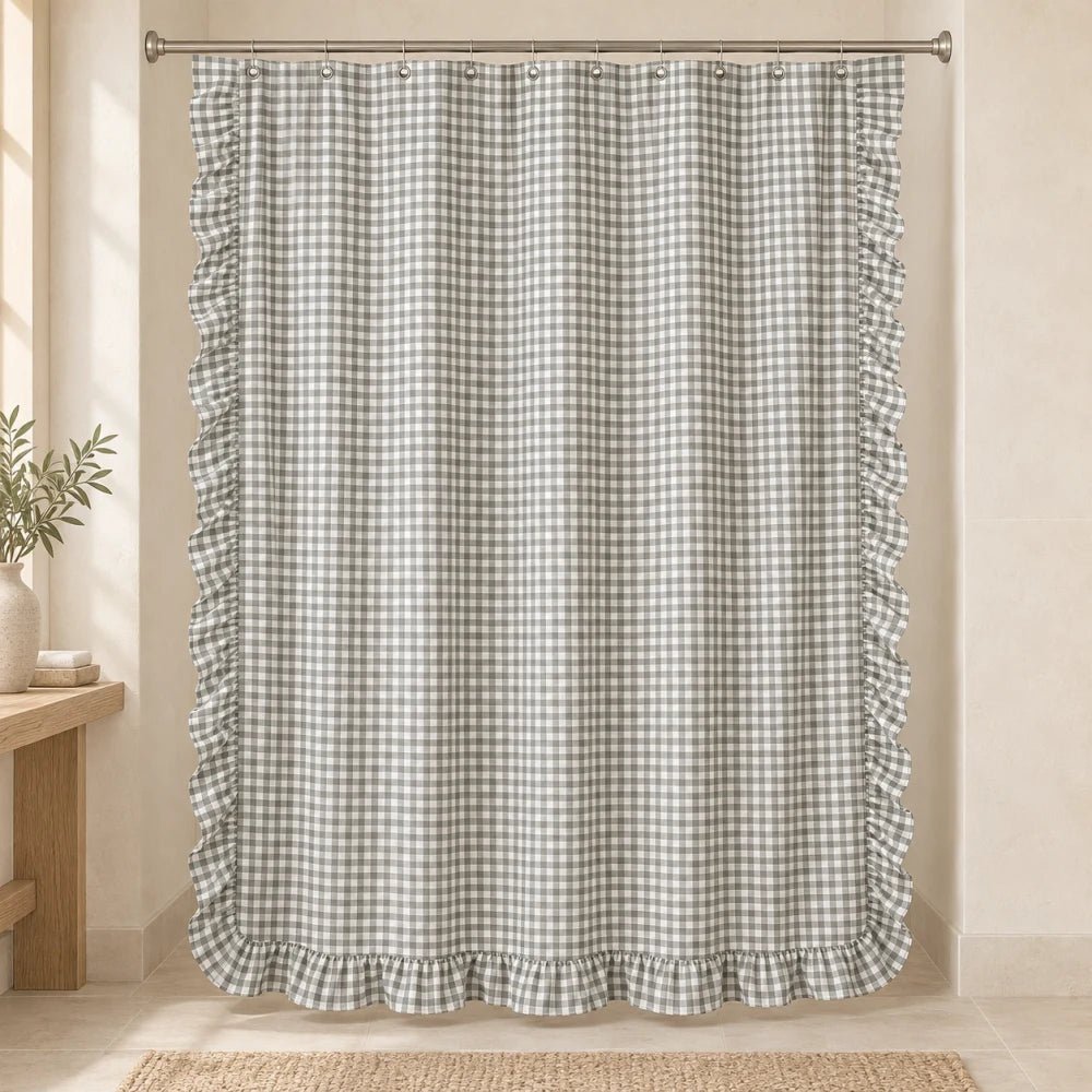 Luxgrove Maren Linen Blend Shower Curtain - Luxgrove