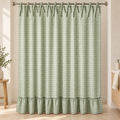 Luxgrove Maren Linen Blend Shower Curtain - Luxgrove