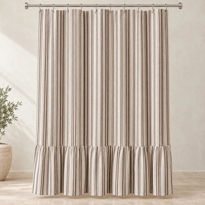 Luxgrove Maren Linen Blend Shower Curtain - Luxgrove