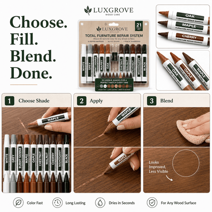 Luxgrove™ Scratch Markers - Fix Scratches, Scuffs & Worn Edges In Seconds - Luxgrove