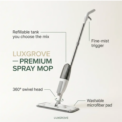 Luxgrove™ Spray Mop - Clean Damp, Dry In A Minute