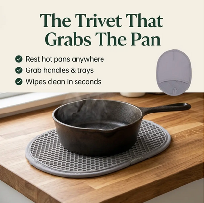 Luxgrove™ Grab & Rest Pad - The Trivet That Grabs The Pan