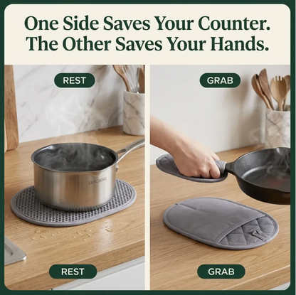 Luxgrove™ Grab & Rest Pad - The Trivet That Grabs The Pan
