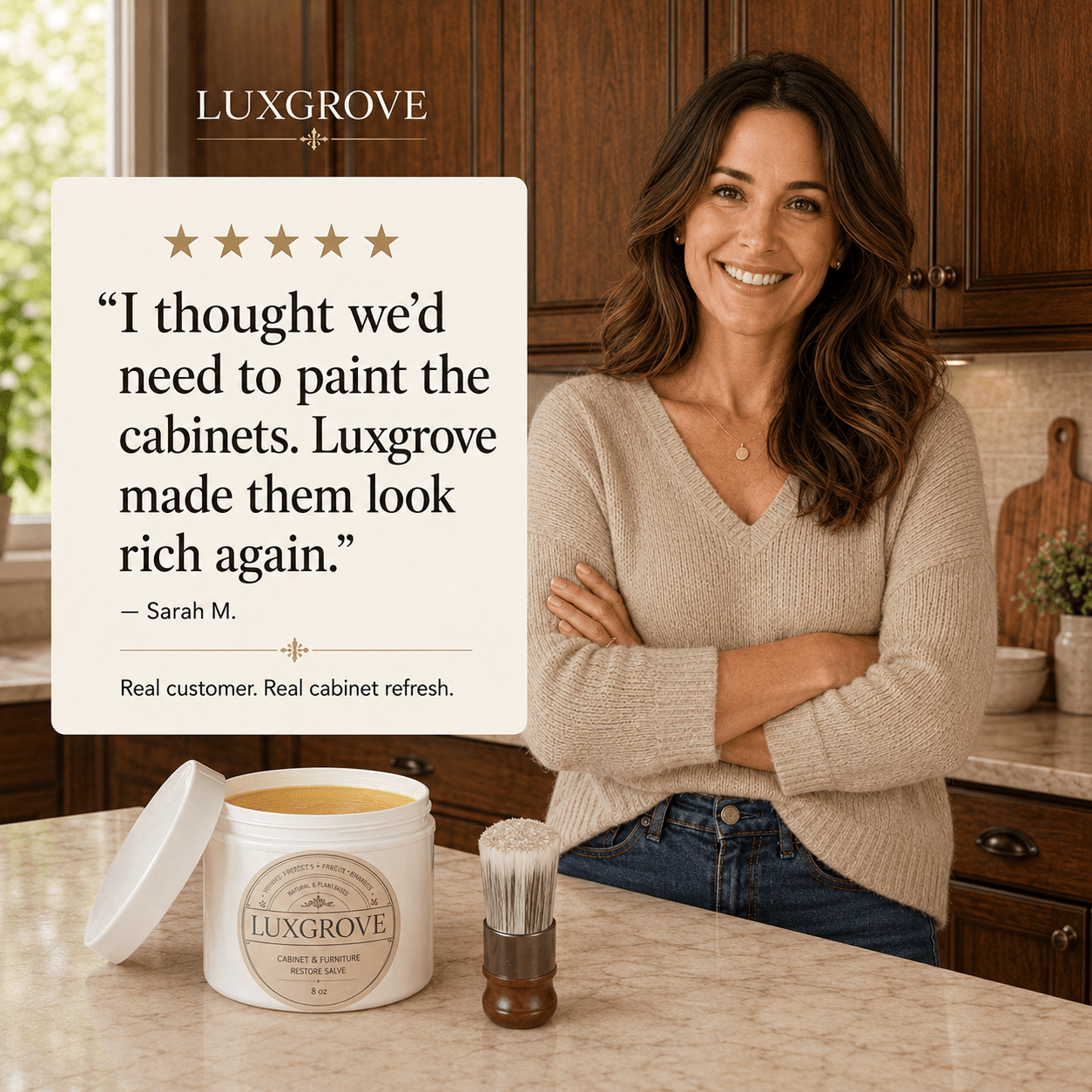 Luxgrove™ Wood Cabinet Restoring Salve