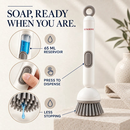 Luxgrove™ Soap-Dispensing Scrub Brush