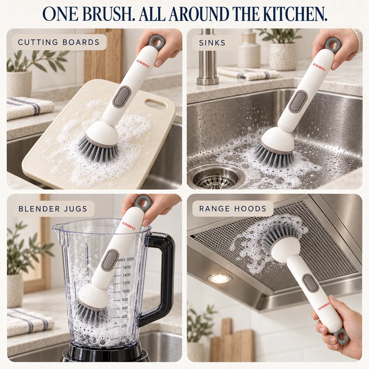 Luxgrove™ Soap-Dispensing Scrub Brush