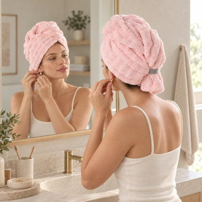 Luxgrove Eira Plush Hair Drying Wrap - Luxgrove