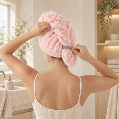 Luxgrove Eira Plush Hair Drying Wrap - Luxgrove