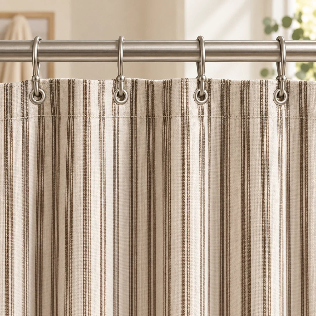 Luxgrove Maren Linen Blend Shower Curtain - Luxgrove