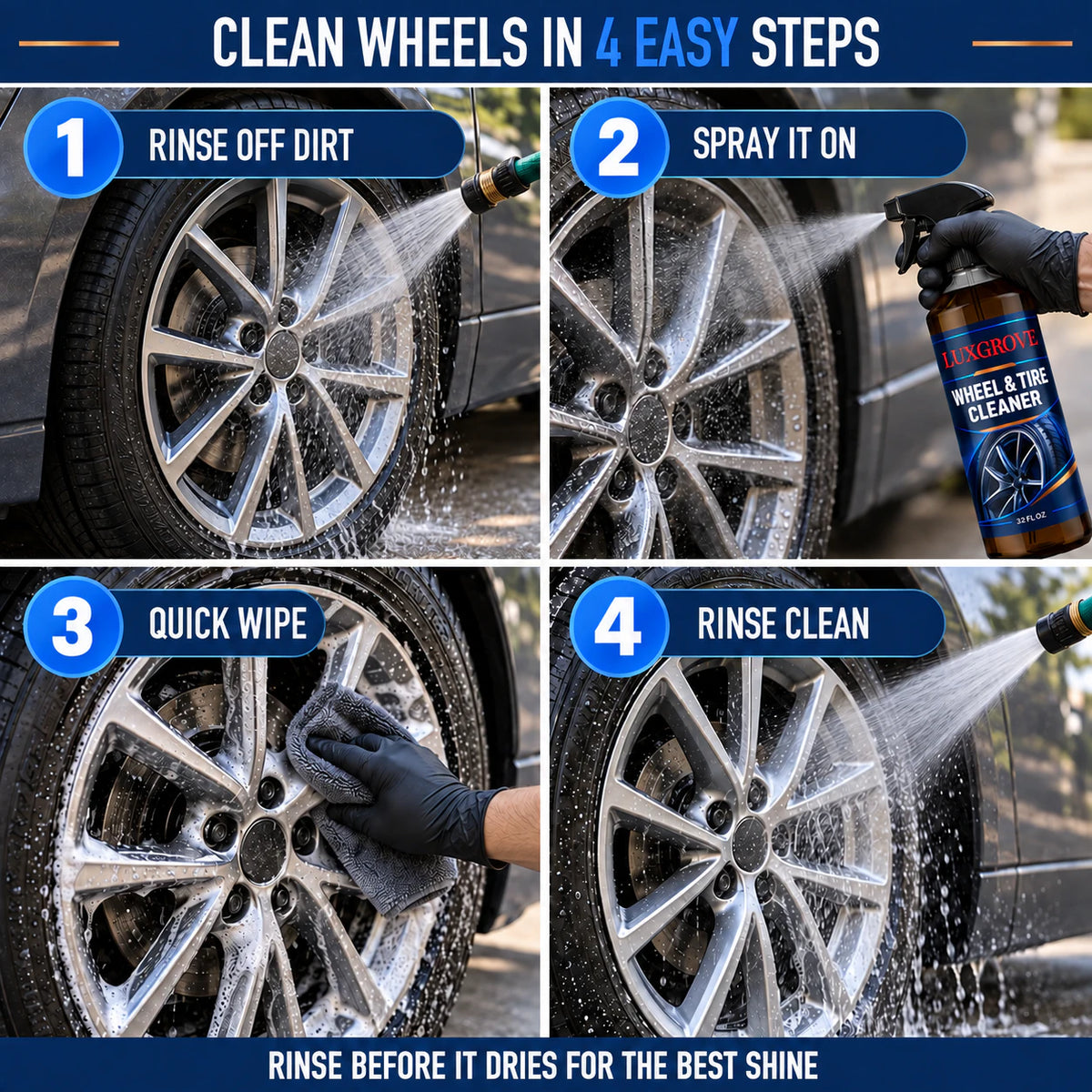 Luxgrove™ Wheel & Tire Cleaner