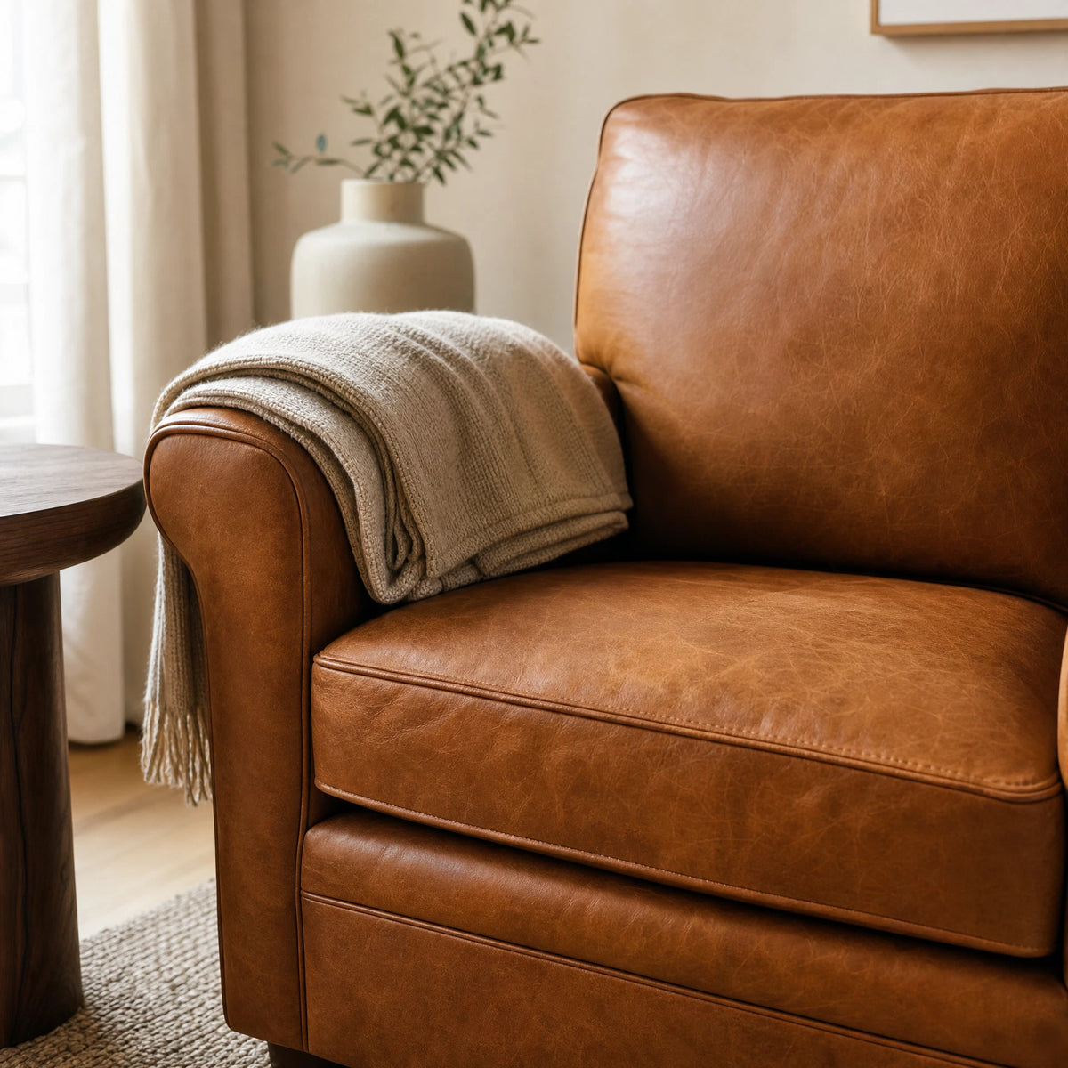 Luxgrove wood and leather application