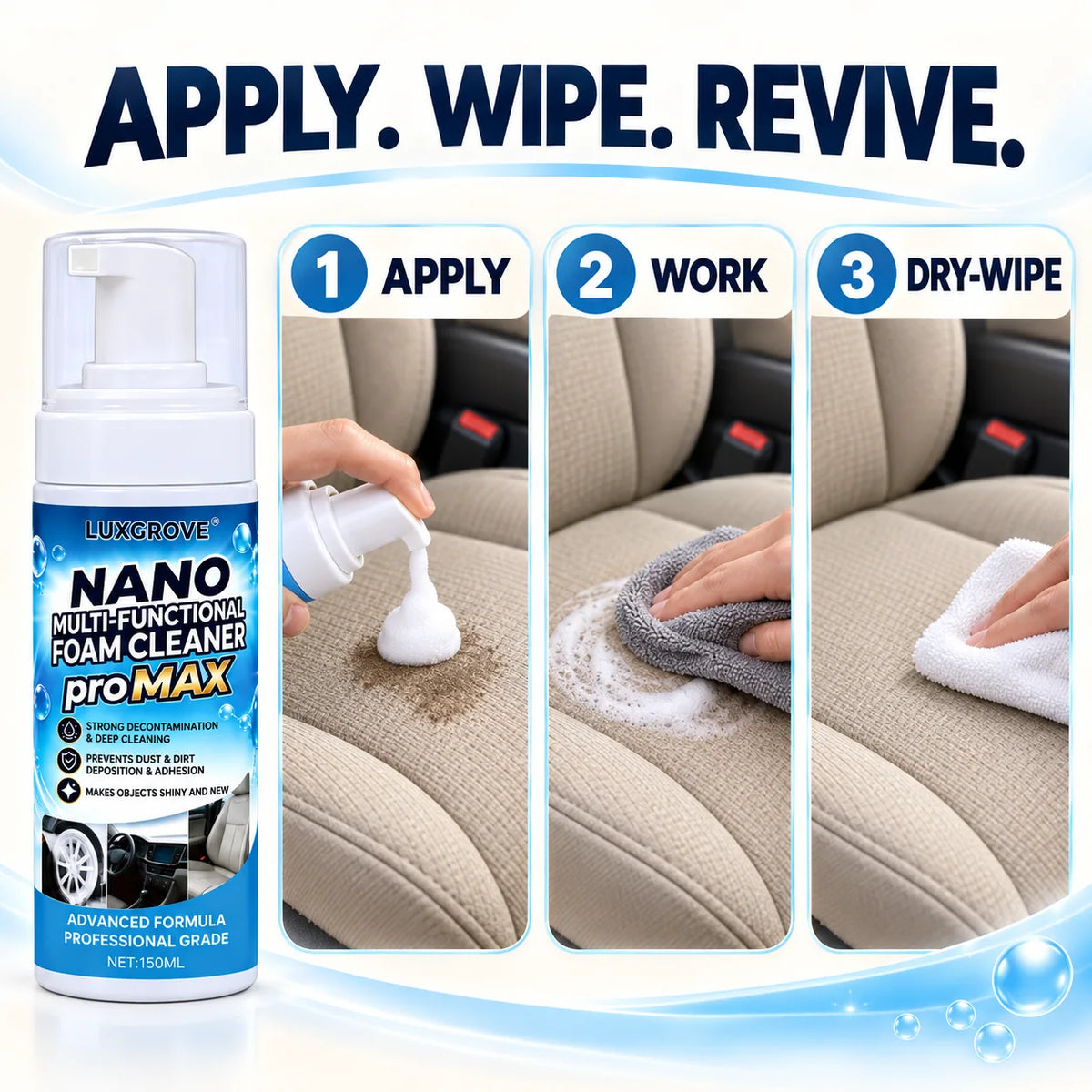 Luxgrove™ Nano Multi-Functional Foam Cleaner Pro Max
