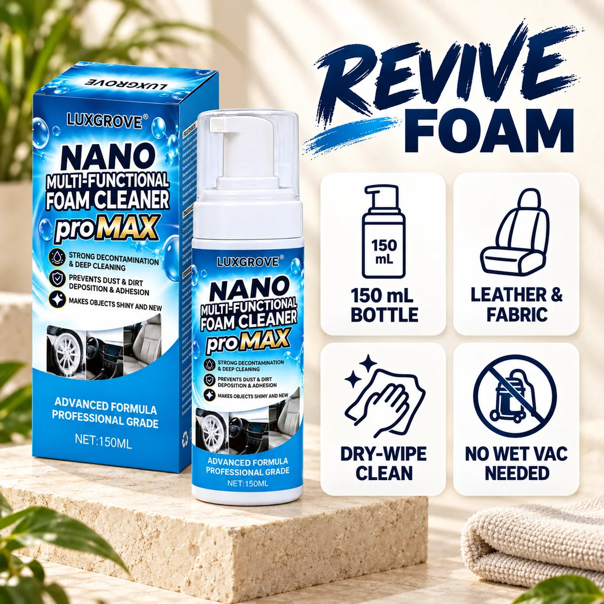 Luxgrove™ Nano Multi-Functional Foam Cleaner Pro Max